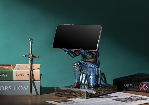 Centurión Capa Guerrero Caballero Soporte para Pluma Teléfono Móvil Soporte Organizadores de Escritorio... - Imagen 5 de 10