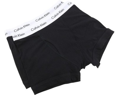 Calvin Klein Herren Unterwäsche S Schwarz Trunk Cotton Stretch Classic Fit Logo 2er Pack