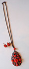 Vintage coral Pendant and brooches  Roses — photo 2