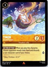 Disney Lorcana Timon - Snowball Swiper Winterspell Rare 16/204 NM