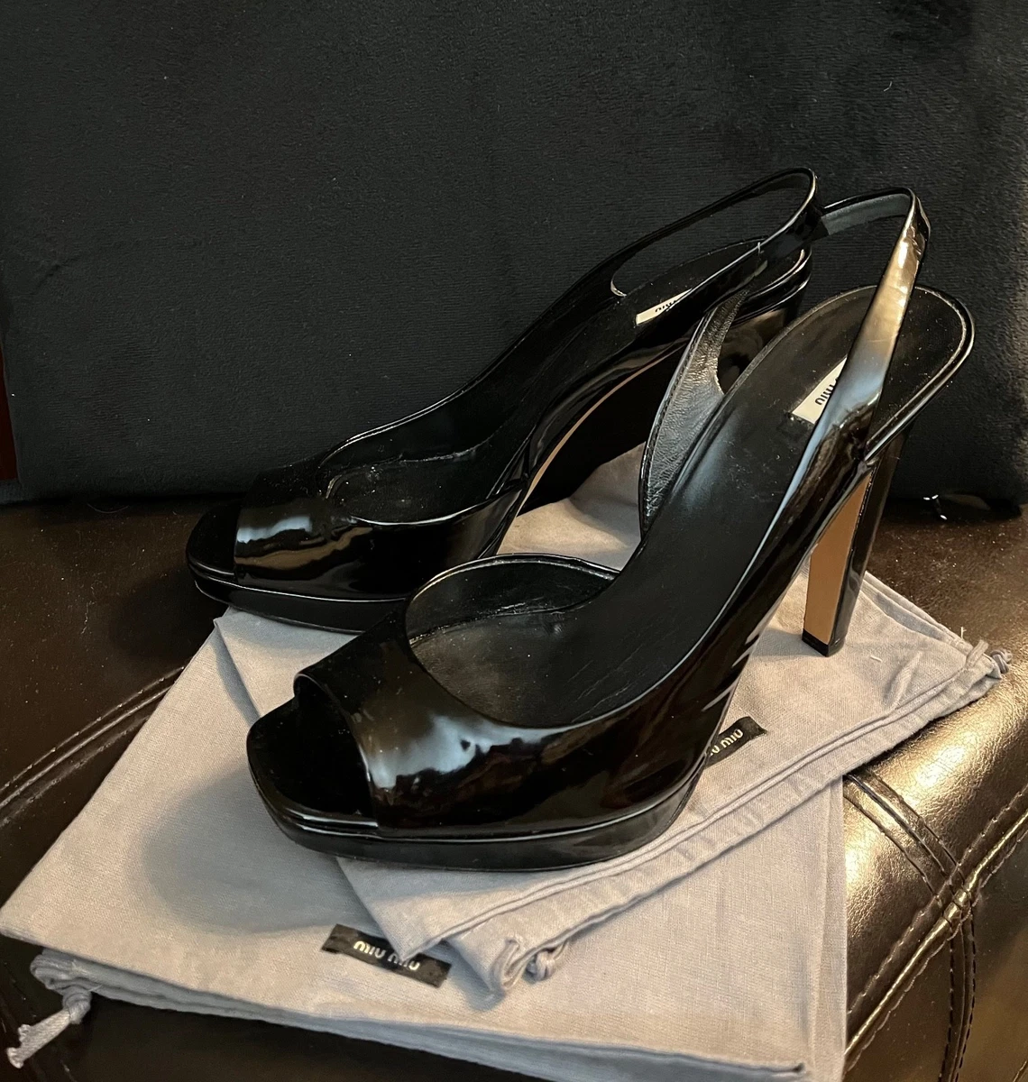 Buckle Leather Upper Heels Miu Miu for Women for sale | eBay