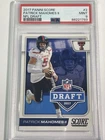 2017 Panini Score #2 Patrick Mahomes II RC NFL Draft Rookie PSA 9 KC Chiefs