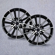 2Pcs 18x8" Replacement Wheel Rim 95093 For 2021-2023 Toyota Camry Machined Black