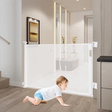 Retractable Gate, Extra Tall Baby Gate, Indoor & Outdoor Retractable Pet Gate