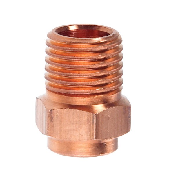 Elkhart 1/2 in. Compression x 1/2 in. Dia. Male Copper Male Adapter 10
