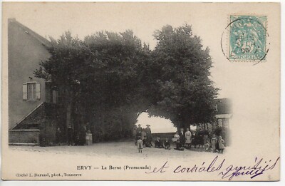 ERVY LE CHATEL - Aube - CPA 10 - Promenades - Berle - La Berne - Karte 1900