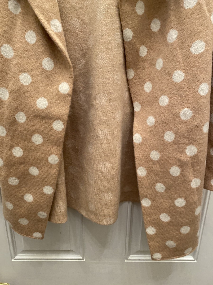 Anthropologie Field Flower Dottie Polka Dot Wool hooded