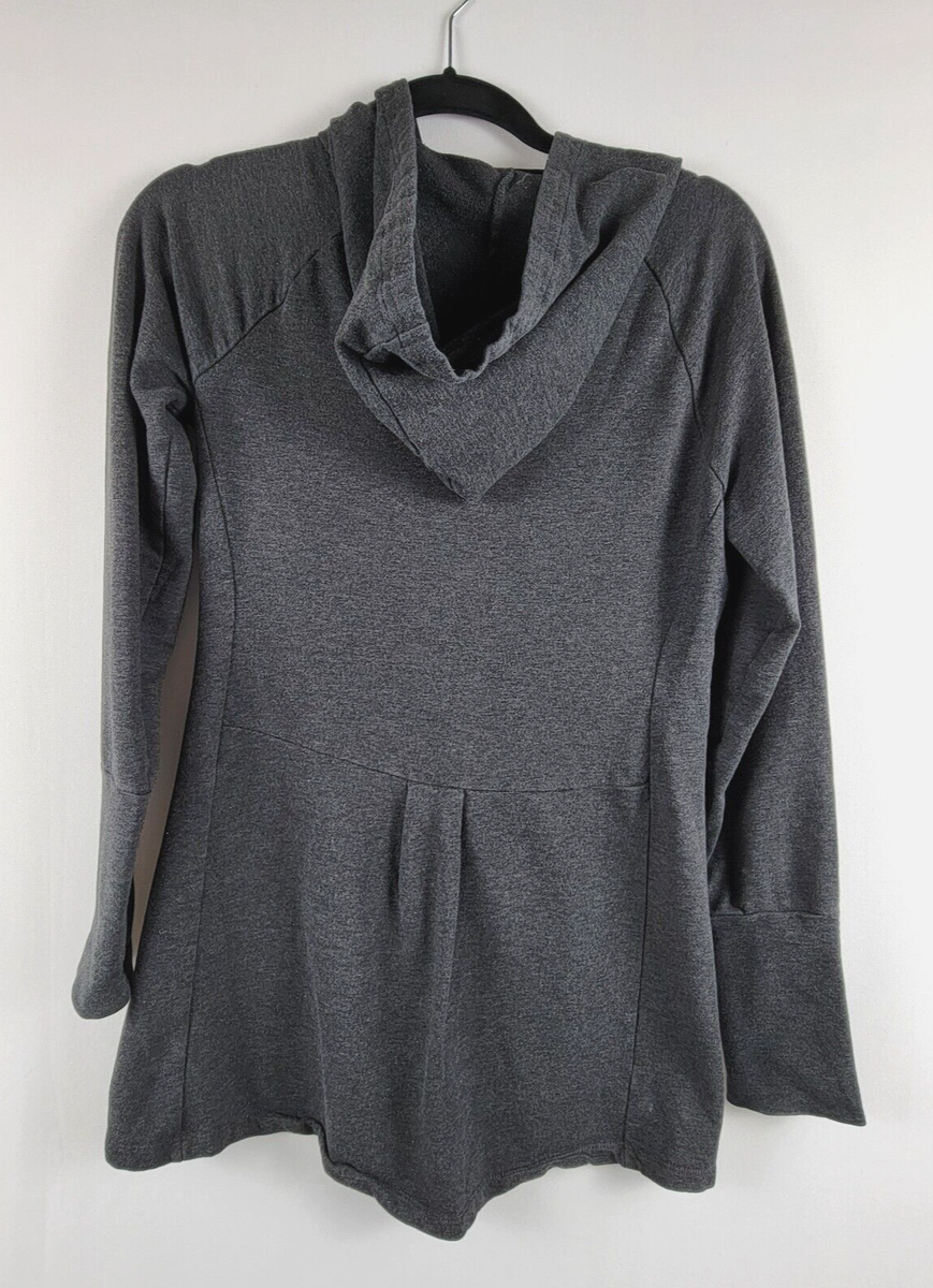 The North Face Asymmetrical Zip Jacket Womens S/P Gray Long
