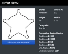 PERFECT FIT STYLE 100ABA Duty Book Style Case w/ Double ID & Outside MOUNT B1916