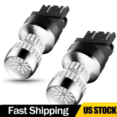 2/4X 3156 3056 3356 4156 3456 CANBUS Red LED Brake Stop Signal Tail Light 3157