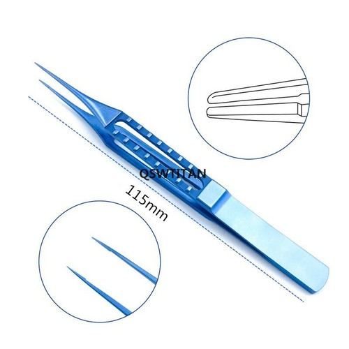 Ophthalmic Tying Forceps Tweezers 85mm 115mm Flat Handle Eye Surgical Instrument - 第 6/33 張圖片
