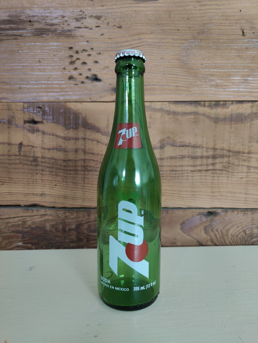 Vintage 80's 7Up Soda 12oz Green Glass Bottle | eBay