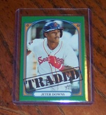 2021 Topps Heritage Minor League Edition 1972 Traded Blue Border /99 Jeter Downs