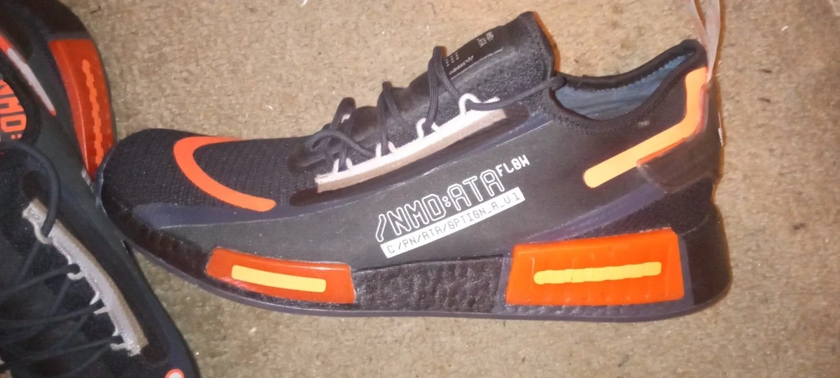 Adidas NMD R1 Spectoo Size 13 Black Gray Orange Must See Deals