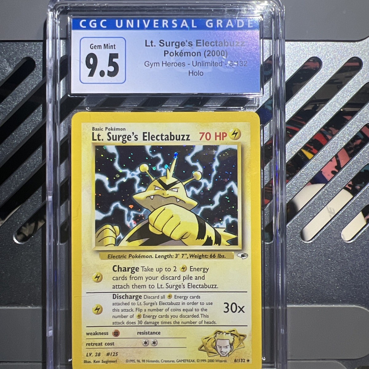 🔥CGC 9.5🔥 2000 Pokémon Lt Surge Electabuzz 6/132 | eBay