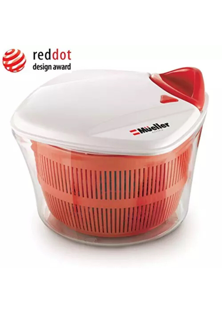 Mueller Austria Large 5L Salad Spinner Vegetable Washer with Bowl, Anti
