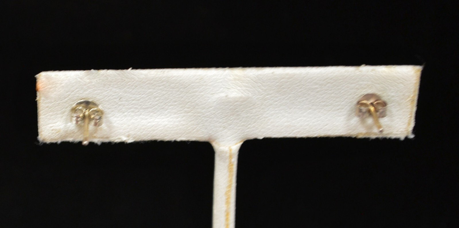 Sterling Silver Bordered Square Clear Gem Stud Ea… - image 3