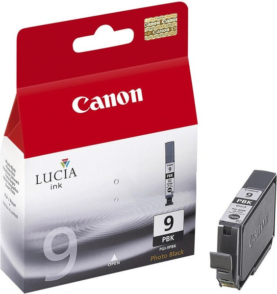 Original Canon PGI-9 Pbk Foto Schwarz Pixma Ix7000 MX7600 Pro9500 Mark Ii Neu-image