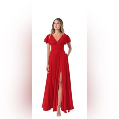 azazie red dress Azazie Julianna