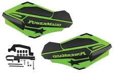 Powermadd Sentinel Guards Handguards Green Black HAYES Snowmobiles Snow 34454
