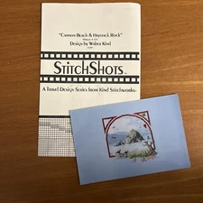 Kind Stitchworks CANNON BEACH + Haystack Rock Oregon Stitch Shots Pattern Chart