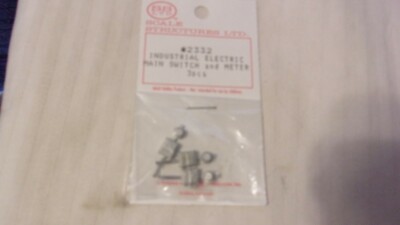 HO Scale Set of 3, Industrial Meters White Metal #2332 Scale Structures Ltd BNOS