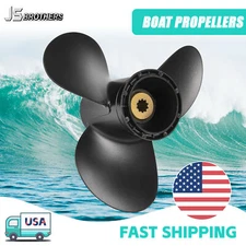 10 1/4x12 Boat Propeller Aluminum Propeller fit Suzuki DT20 DT25 DF25 DT30 DF30