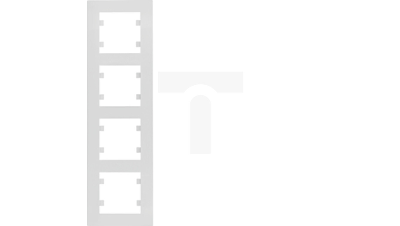 Lumina intense 4-gang vertical white frame WL5640 /T2UK