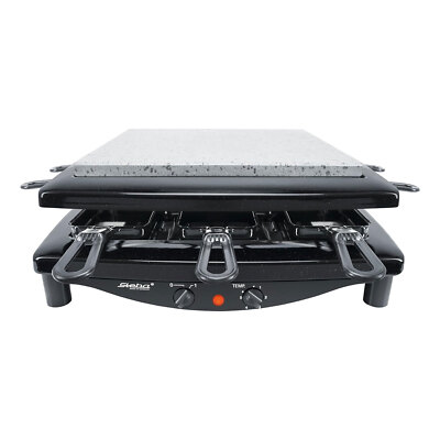 Steba RC 3 plus Raclettegrill wendbare Grillplatte spülmaschinengeeignet 1450W