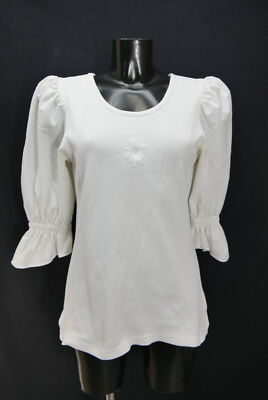 Size 40/42 costume blouse white blouse for dirndl Sixth Sense with embroidery tb10242