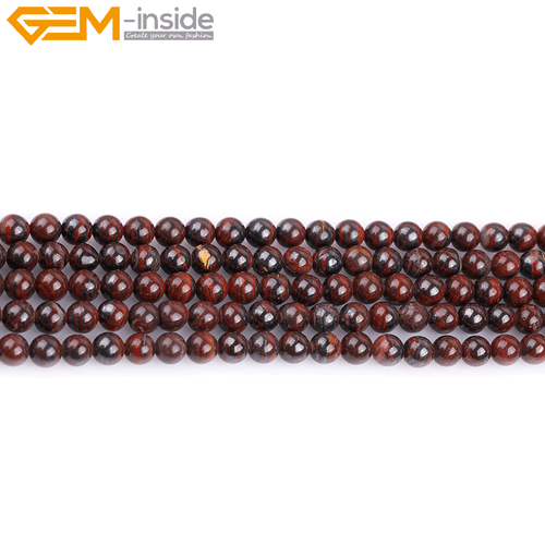 Natural Iron Tiger Eye Gemstone Loose Round Beads For Jewelry Making Strand 15'' - Picture 21 of 27