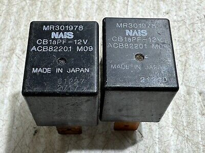 Set of 2 Mitsubishi 4 Pin Multi-Purpose Control Relay P: MR301978 OEM !