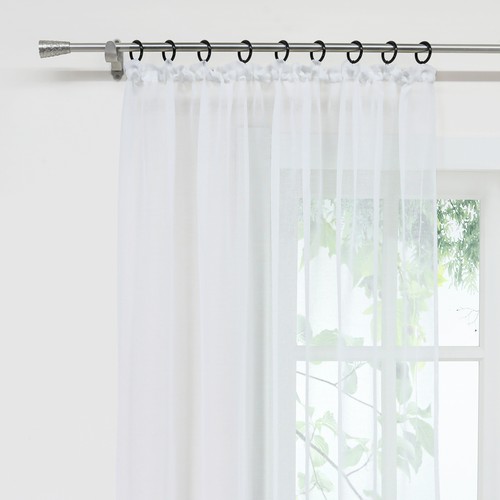 Cortinas Tiendas Cortina Transparente con Cinta Rizada Casa de Campo Voile Salón - Imagen 16 de 31