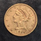 1906-S $5 Gold Liberty Head - Nice Details - High Quality Scans #P736