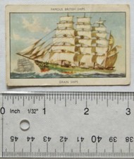 1952 Amalgamated Tobacco South Africa Famous British Ships 25 Grain Ships