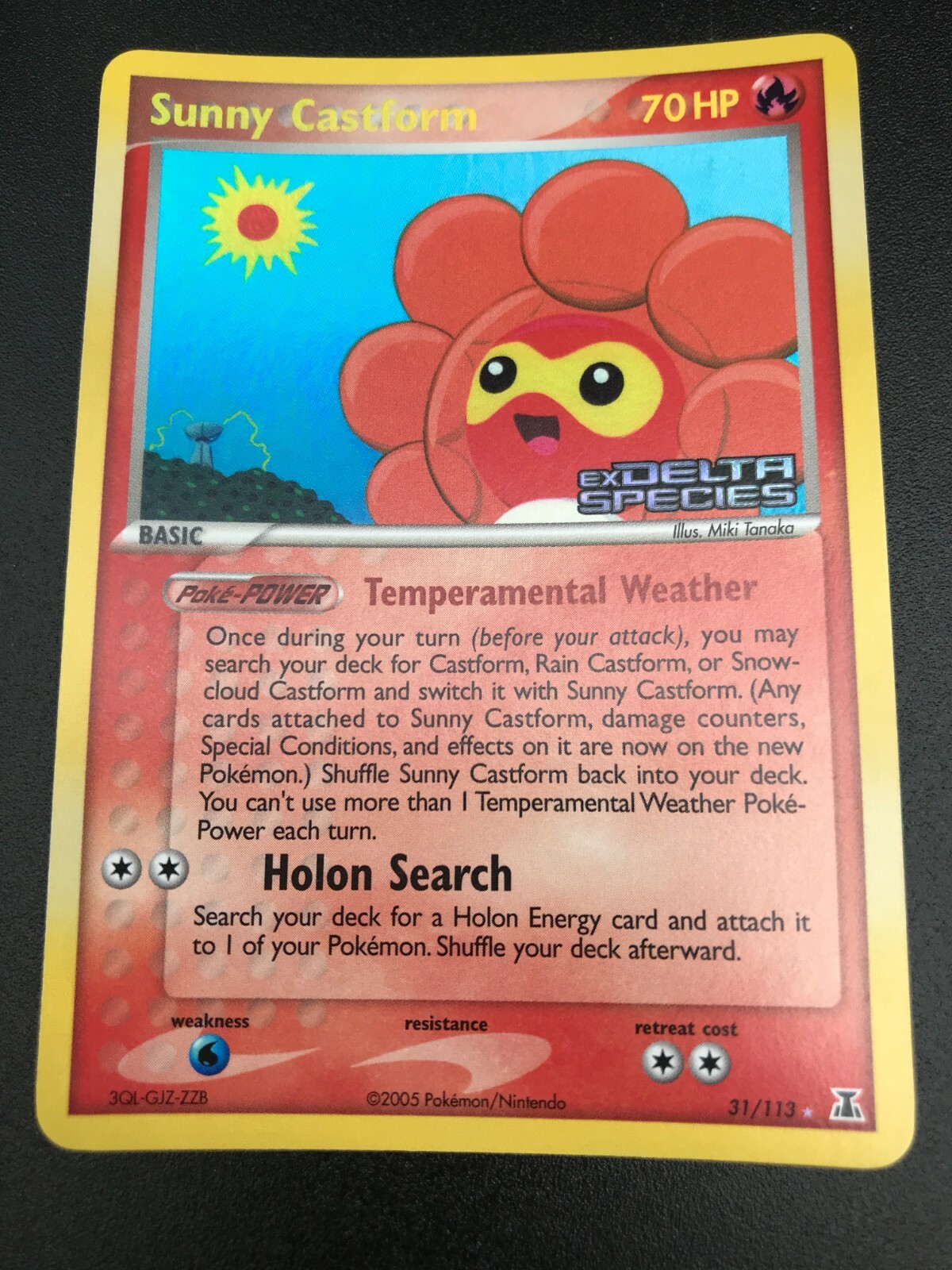 Sunny Castform 31/113 REVERSE HOLO EX Delta Species Pokemon 2005 NM