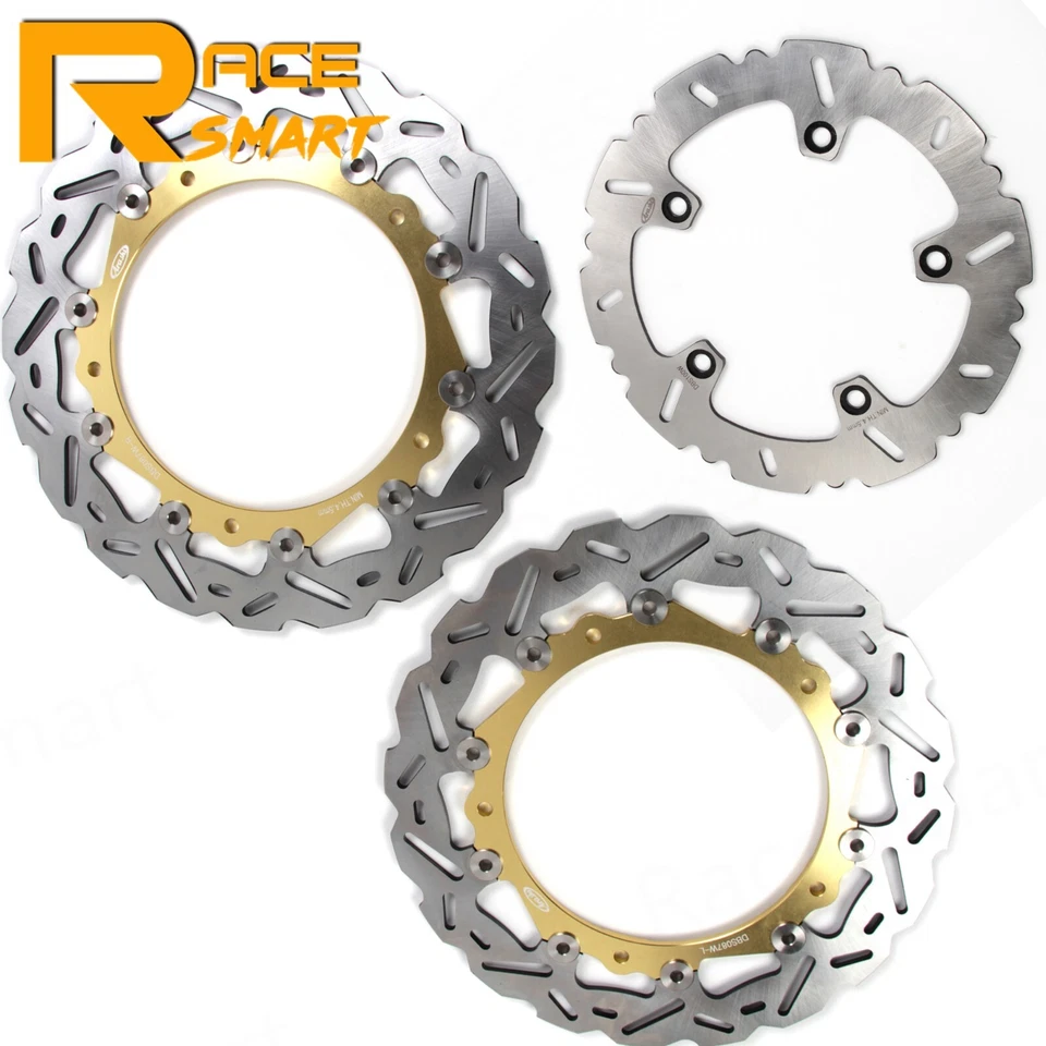 Rotores de disco de freno delanteros flotantes traseros para BMW K1200R 2004-2008 K1300R 2008-2014 Foto 4 de 4