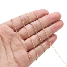 2meters Gold Tone Stainless Steel 2.5mm Ball Chain DIY Jewelry Making Chains 