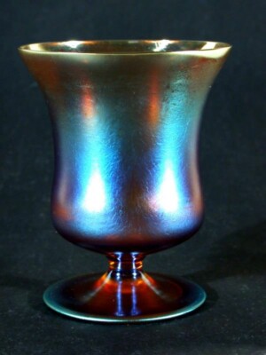 WMF Myra Glasvase ° Glas Bechervase ° Ikora Era ° art deco iriscent art glass  °