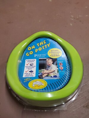 Kalencom Potette Travel Potty Trainer Seat With 3 Disposable Liners & Travel Bag