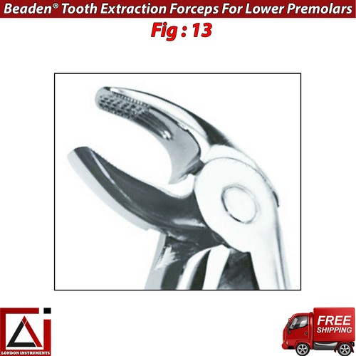 Figura 13 fórceps dentales para extracción dental para herramientas de extracción de dientes inferiores - Imagen 2 de 5