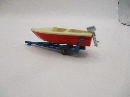 MATCHBOX LESNEY #48B V-1 SPORT BOAT CODE 3 MODIFIED W/GPW AND CHROME OUTBOARD! - Picture 5 of 18