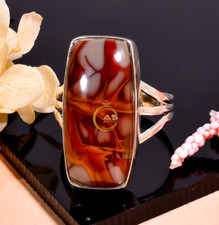 Natural Noreena Jasper Ring 925 Sterling Silver Handmade Statement Boho Rings