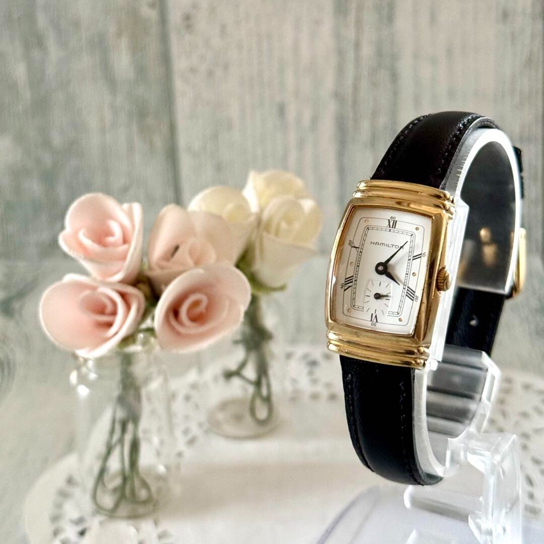 Vintage Hamilton Benton 6200A Gold Watch From Japan Pre-Owned