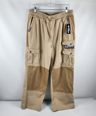 ECKO Unltd Joggers Mens Medium Tan Catch The Eye Cargo Pants (34x29) NWT