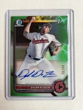 DYLAN DELUCIA 2022 Bowman Draft Chrome 1st Green Refractor RC Auto #/99