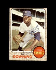 Al Downing Hand Signed 1968 Topps New York Yankees Autograph