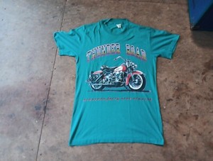 VTG Single Stitch Thunder Road Harley Davidson Motorcycle T-shirt Sun Sportswear