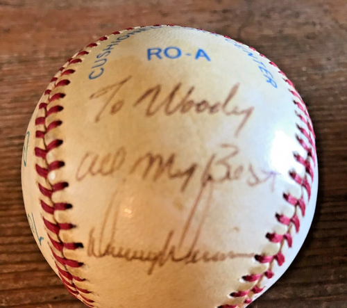 Signed Rawlings OALB Baseball Ned Yost Danny Darwin John Henry Johnson Vintage - Picture 4 of 7