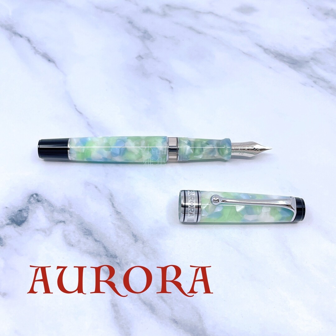aurora 万年筆 CALEIDOSCOPIO Aurora Limited Edition 860 Optima Caleidoscopio Luce Verde